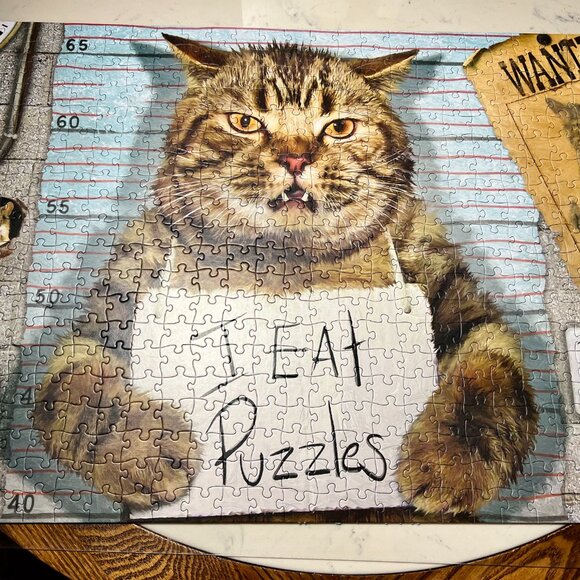 Feline Felon "I EAT PUZZLES" by Paul Normand 500 Pc. - Picture 12 of 12